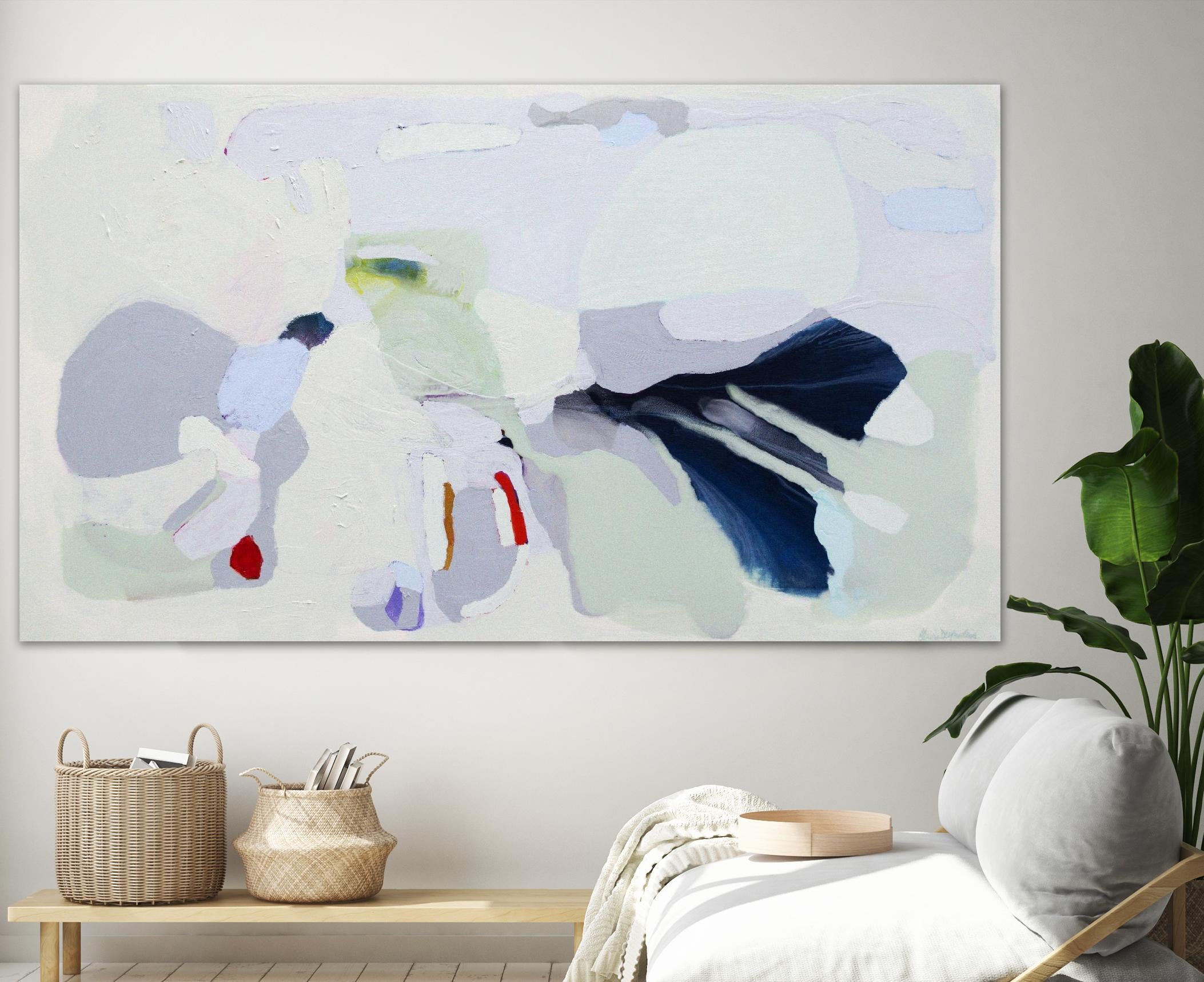 Breathe by Claire Desjardins on GIANT ART - blue abstract