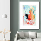 Cherry Creamsicle love by Claire Desjardins on GIANT ART - red abstract artistes du québec