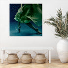 Dame 1 by Peter Morneau on GIANT ART - green figurative ballerine