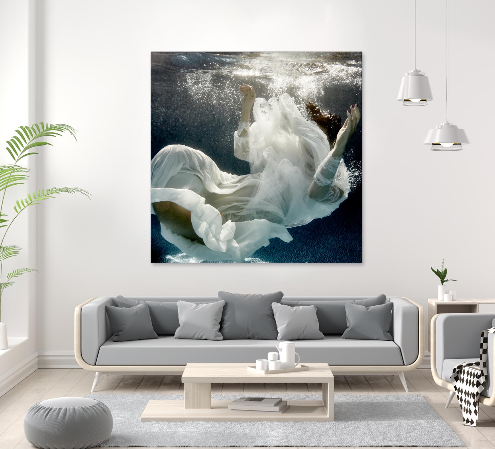 Float 3 by Peter Morneau on GIANT ART - blue figurative artistes du québec