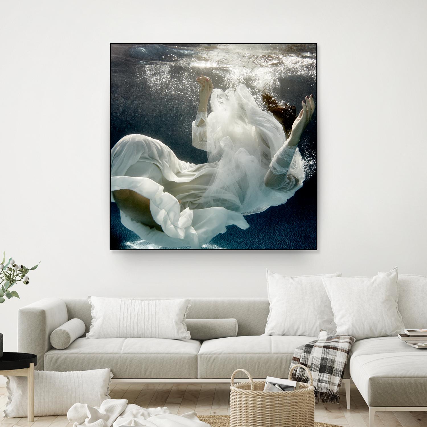 Float 3 by Peter Morneau on GIANT ART - blue figurative artistes du québec