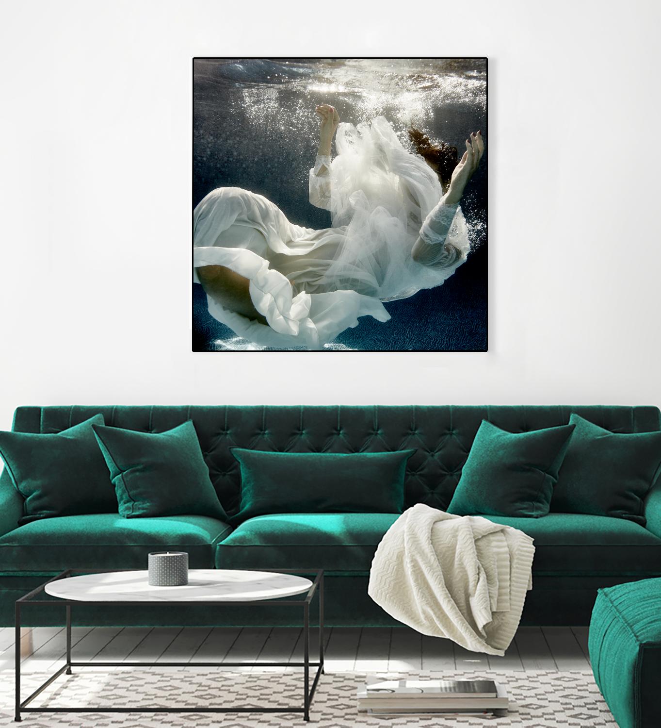 Float 3 by Peter Morneau on GIANT ART - blue figurative artistes du québec