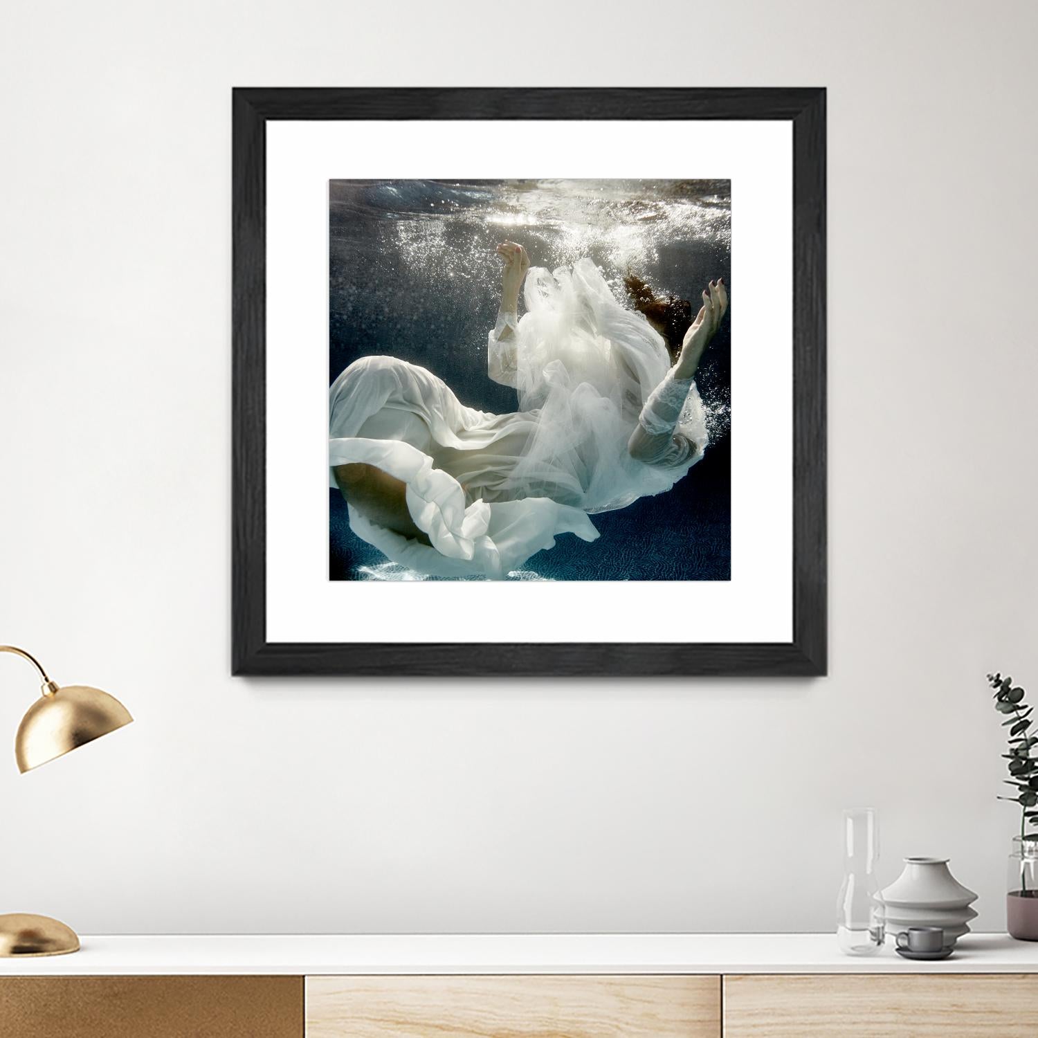 Float 3 by Peter Morneau on GIANT ART - blue figurative artistes du québec