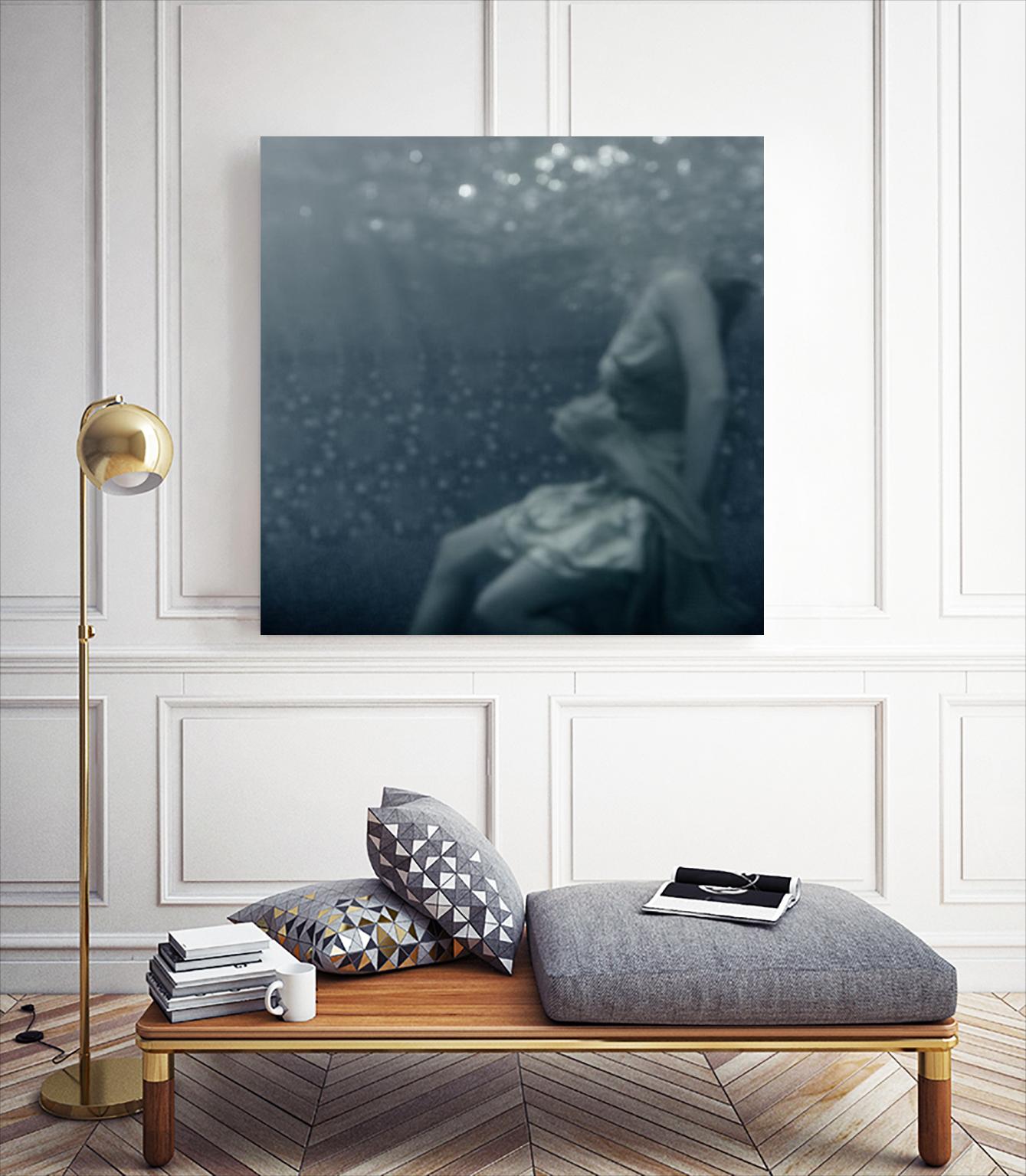 Romance 1 by Peter Morneau on GIANT ART - blue figurative ballerine