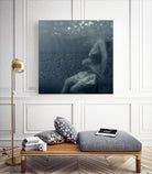 Romance 1 by Peter Morneau on GIANT ART - blue figurative ballerine