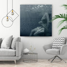 Romance 1 by Peter Morneau on GIANT ART - blue figurative ballerine