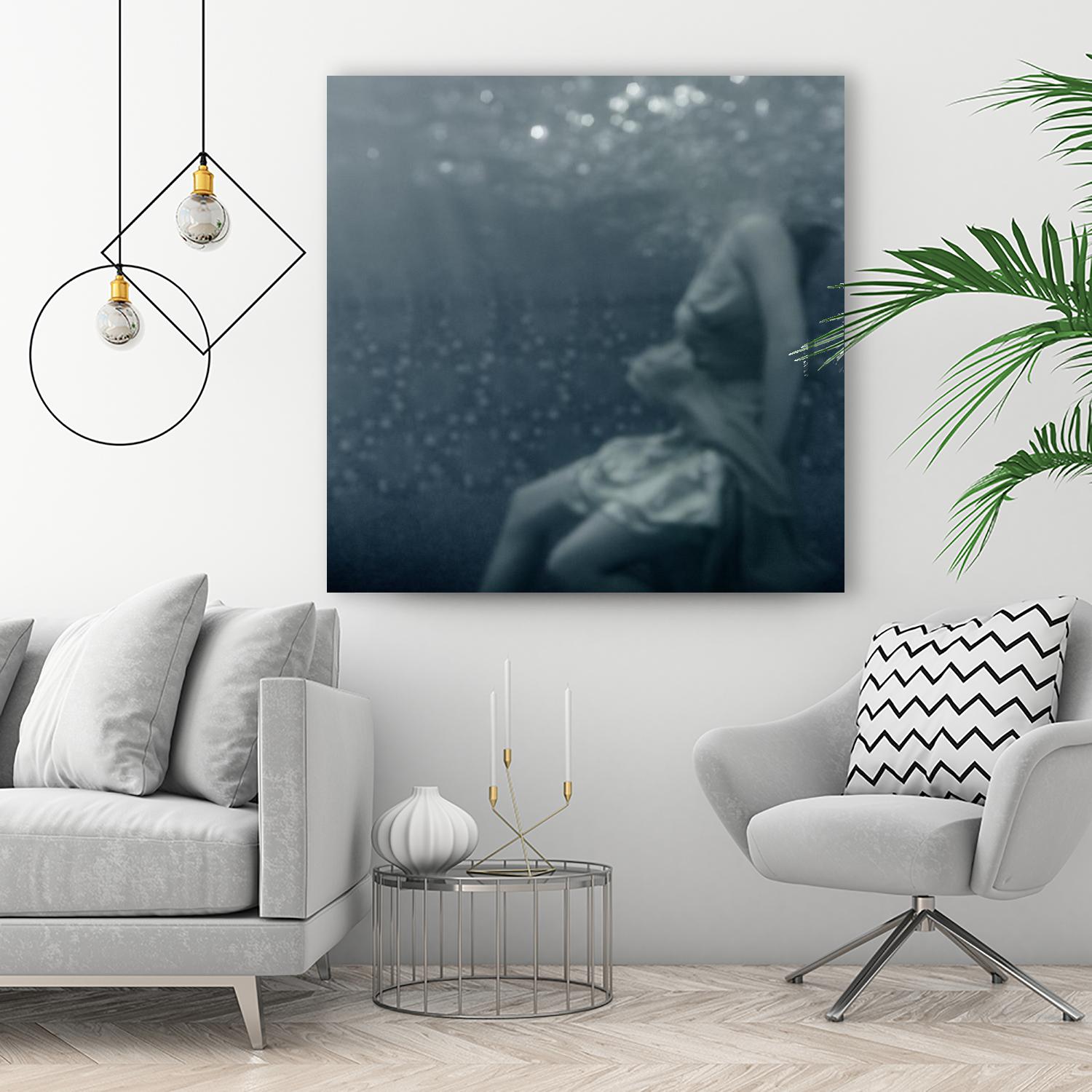 Romance 1 by Peter Morneau on GIANT ART - blue figurative ballerine