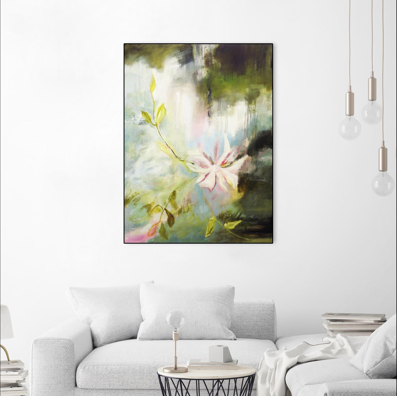 Fleur de poète by Kathleen Cloutier on GIANT ART - pink floral bord de l'eau