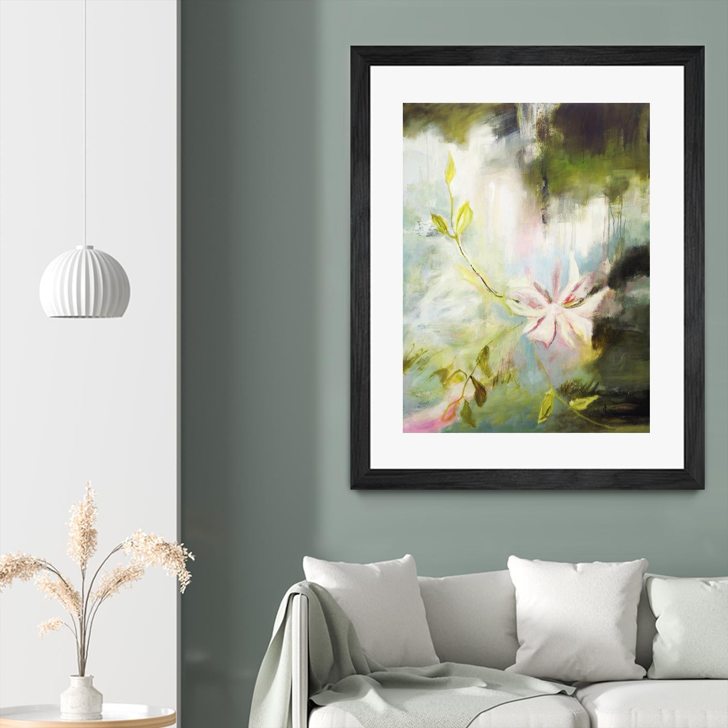 Fleur de poète by Kathleen Cloutier on GIANT ART - pink flowers bord de l'eau