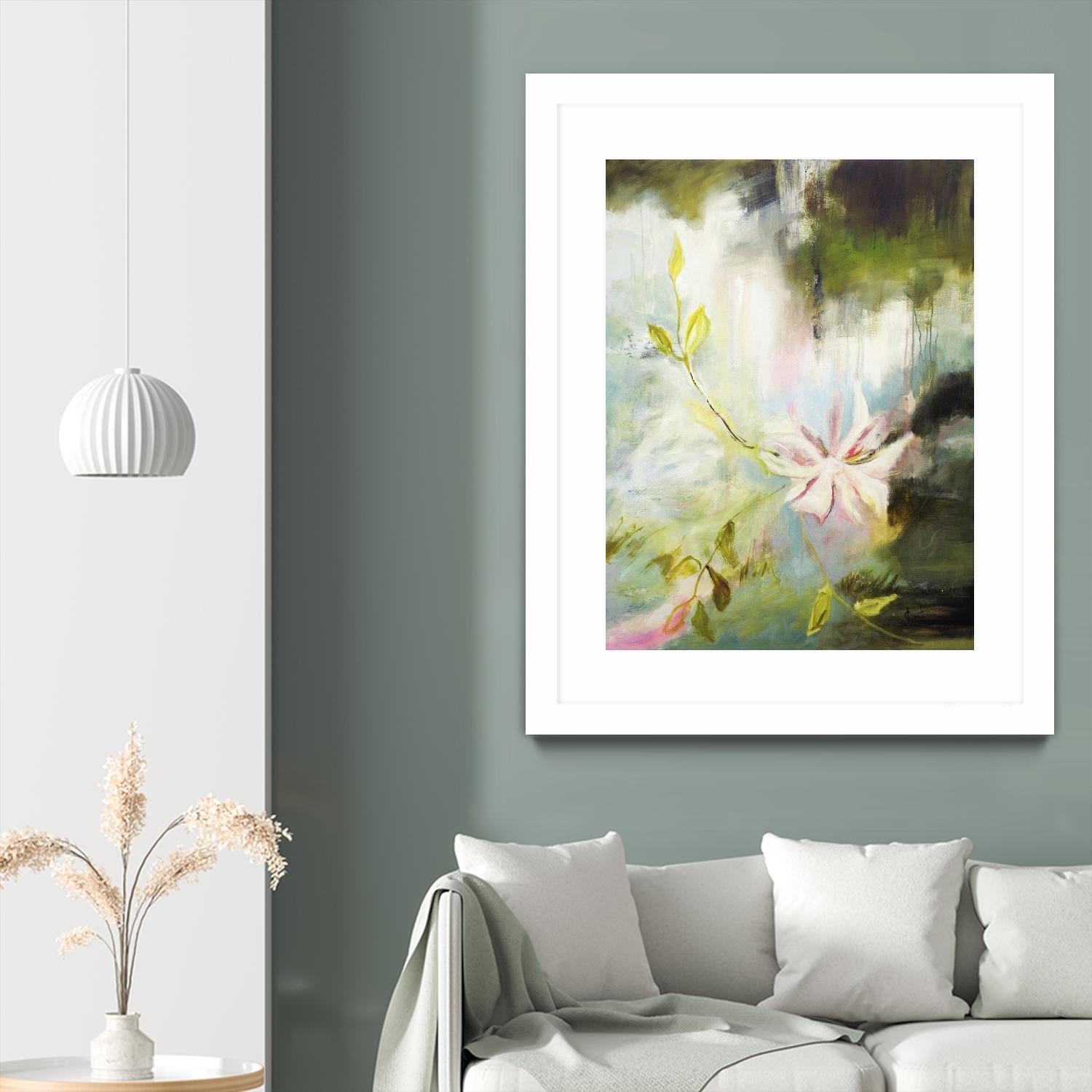 Fleur de poète by Kathleen Cloutier on GIANT ART - pink flowers bord de l'eau