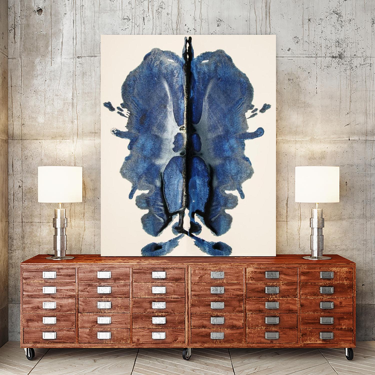 Blue Ink Laos by Daniel Stanford on GIANT ART - blue artistes du québec quebec artists