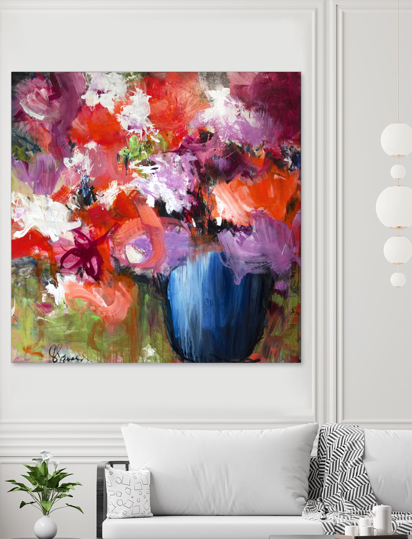 Lolie by Doris Savard on GIANT ART - purple abstract