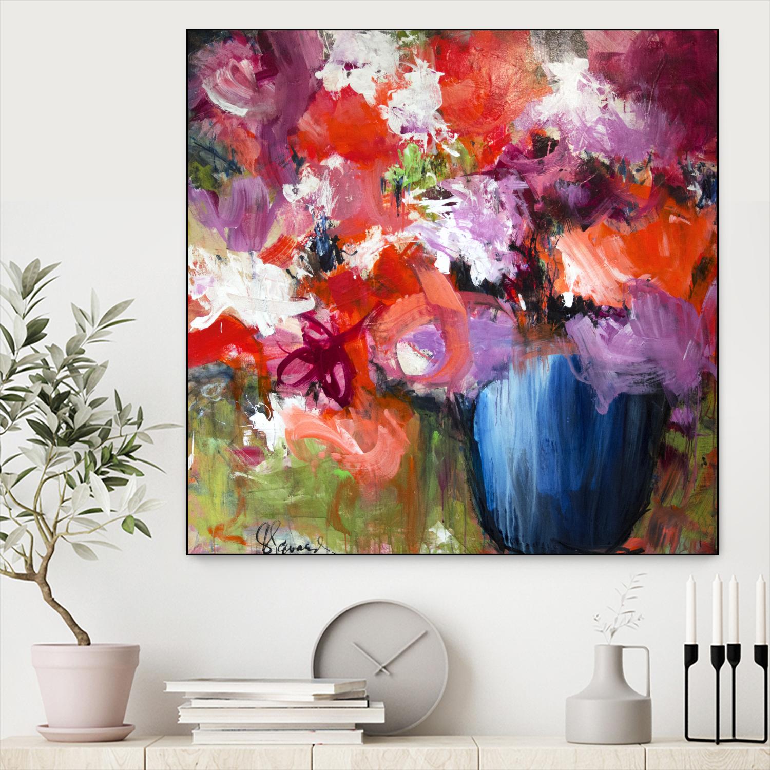 Lolie by Doris Savard on GIANT ART - purple abstract