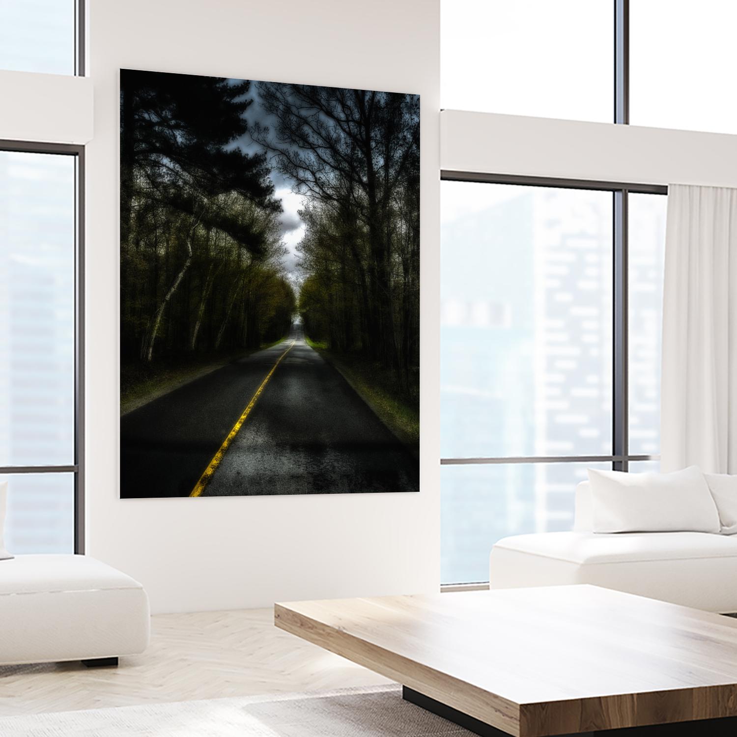 The Runway by Robert Séguin on GIANT ART - black landscape