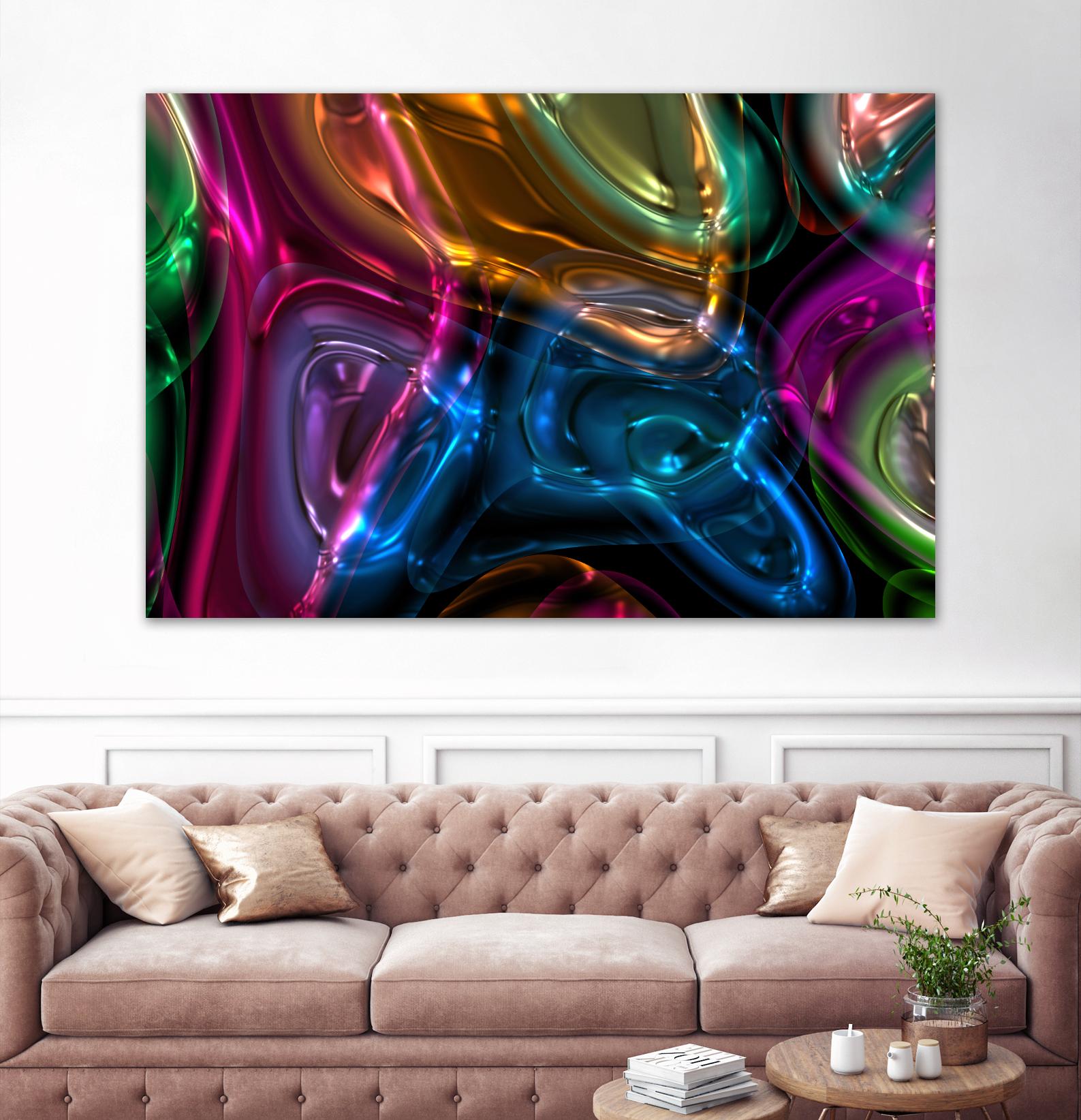 Candies 13 by Jean-François Dupuis on GIANT ART - orange abstract light