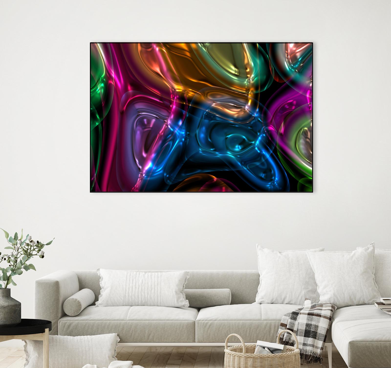 Candies 13 by Jean-François Dupuis on GIANT ART - orange abstract light