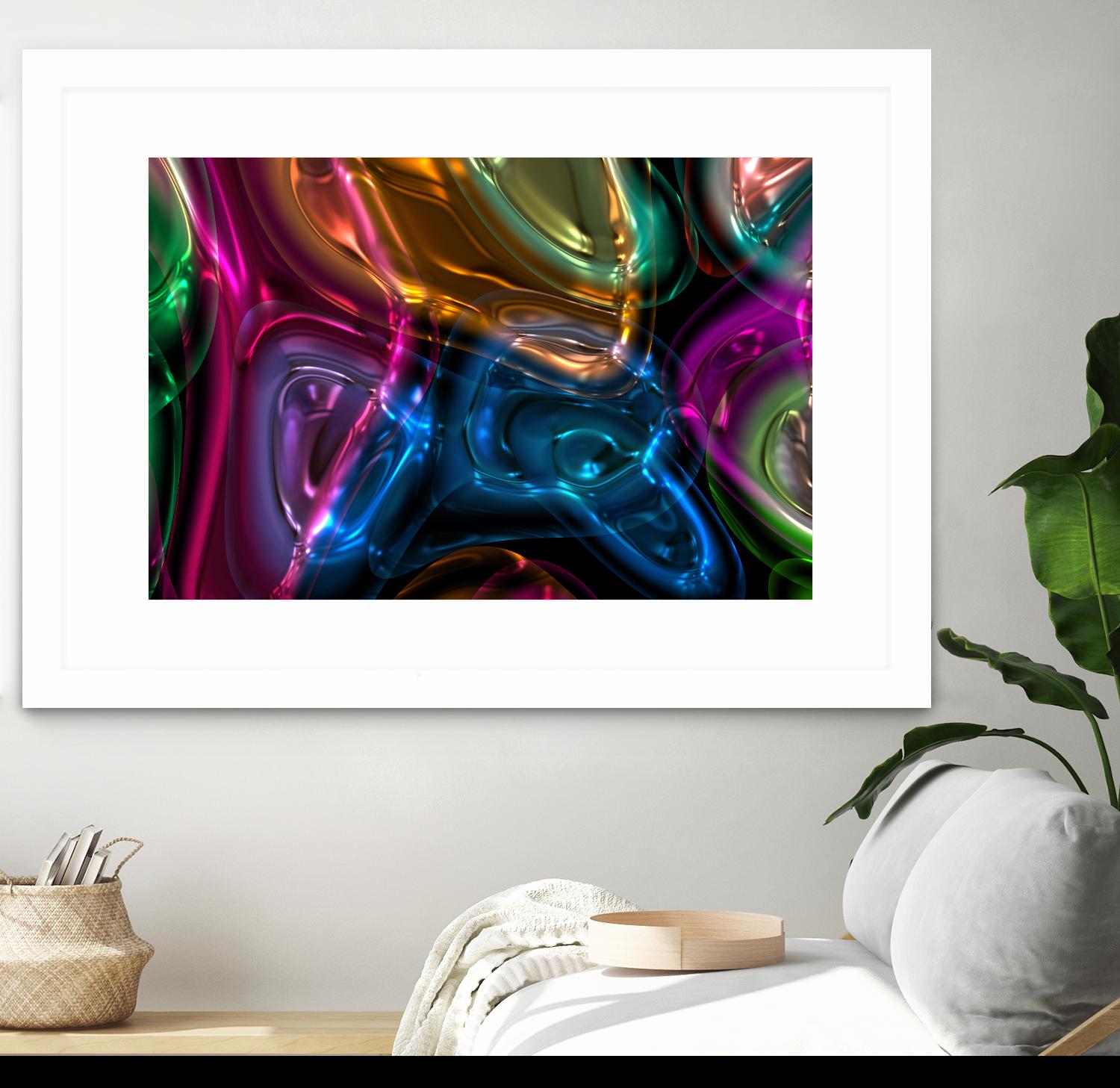 Candies 13 by Jean-François Dupuis on GIANT ART - orange shapes light