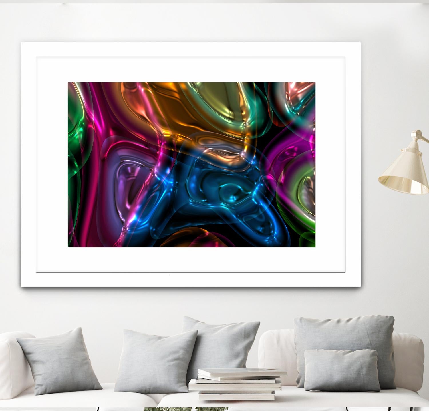 Candies 13 by Jean-François Dupuis on GIANT ART - orange shapes light