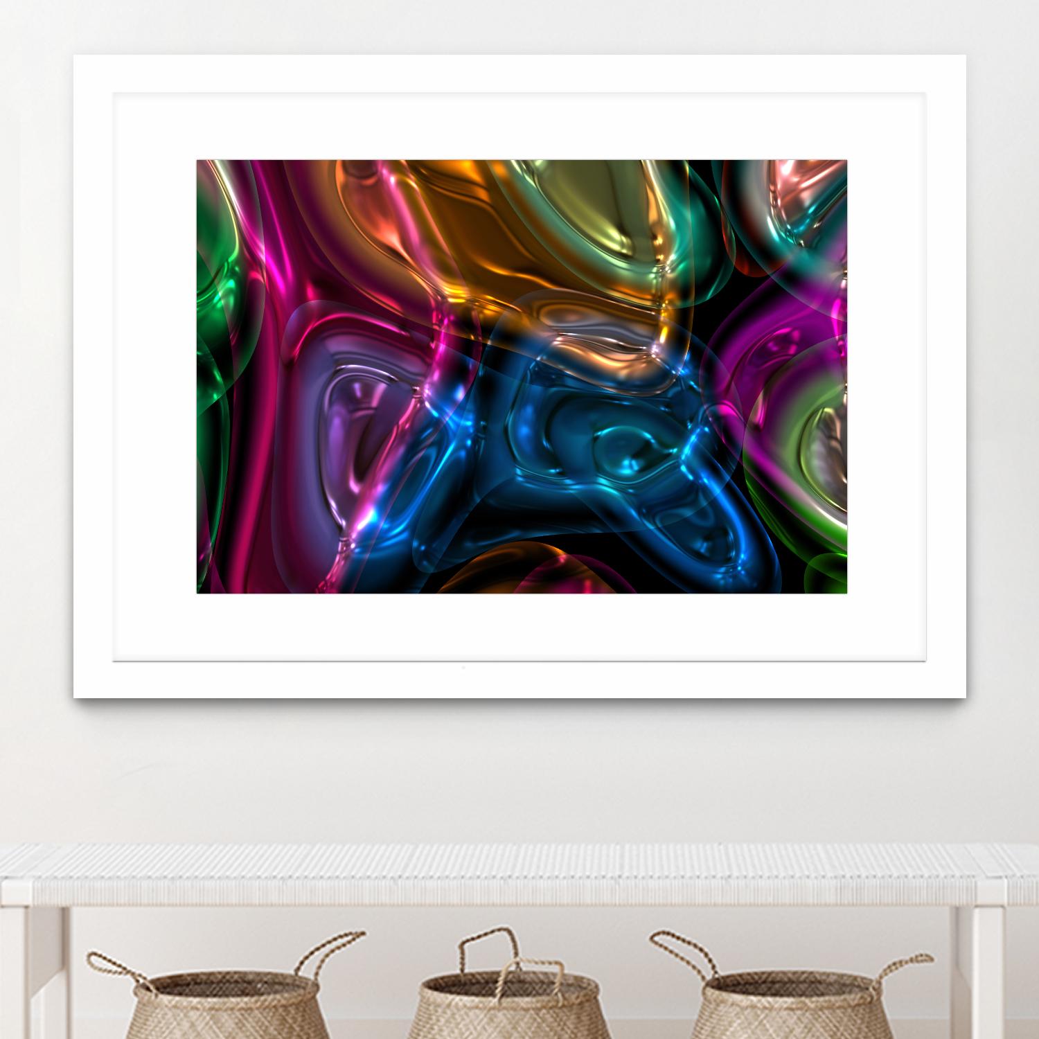 Candies 13 by Jean-François Dupuis on GIANT ART - orange shapes light