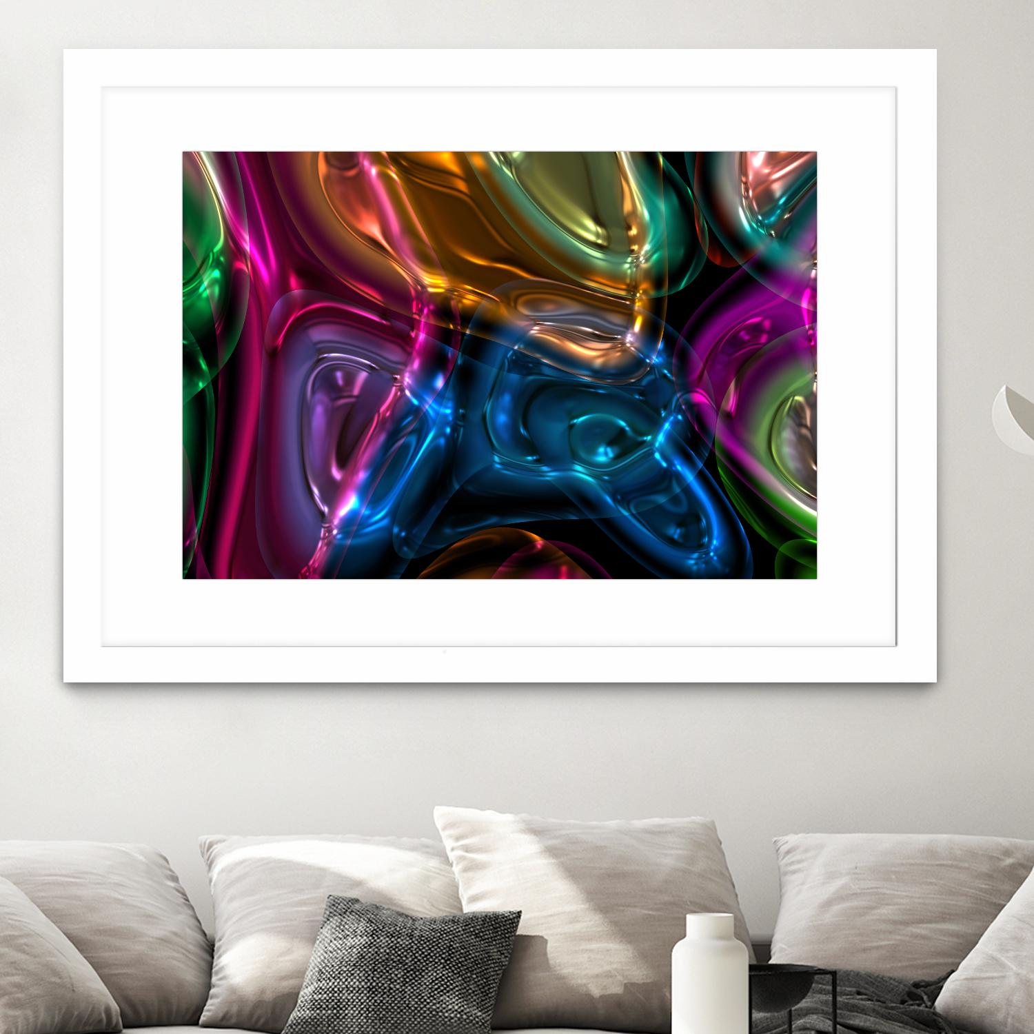 Candies 13 by Jean-François Dupuis on GIANT ART - orange shapes light