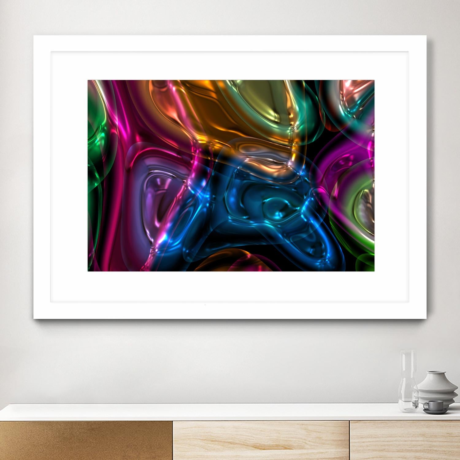 Candies 13 by Jean-François Dupuis on GIANT ART - orange shapes light