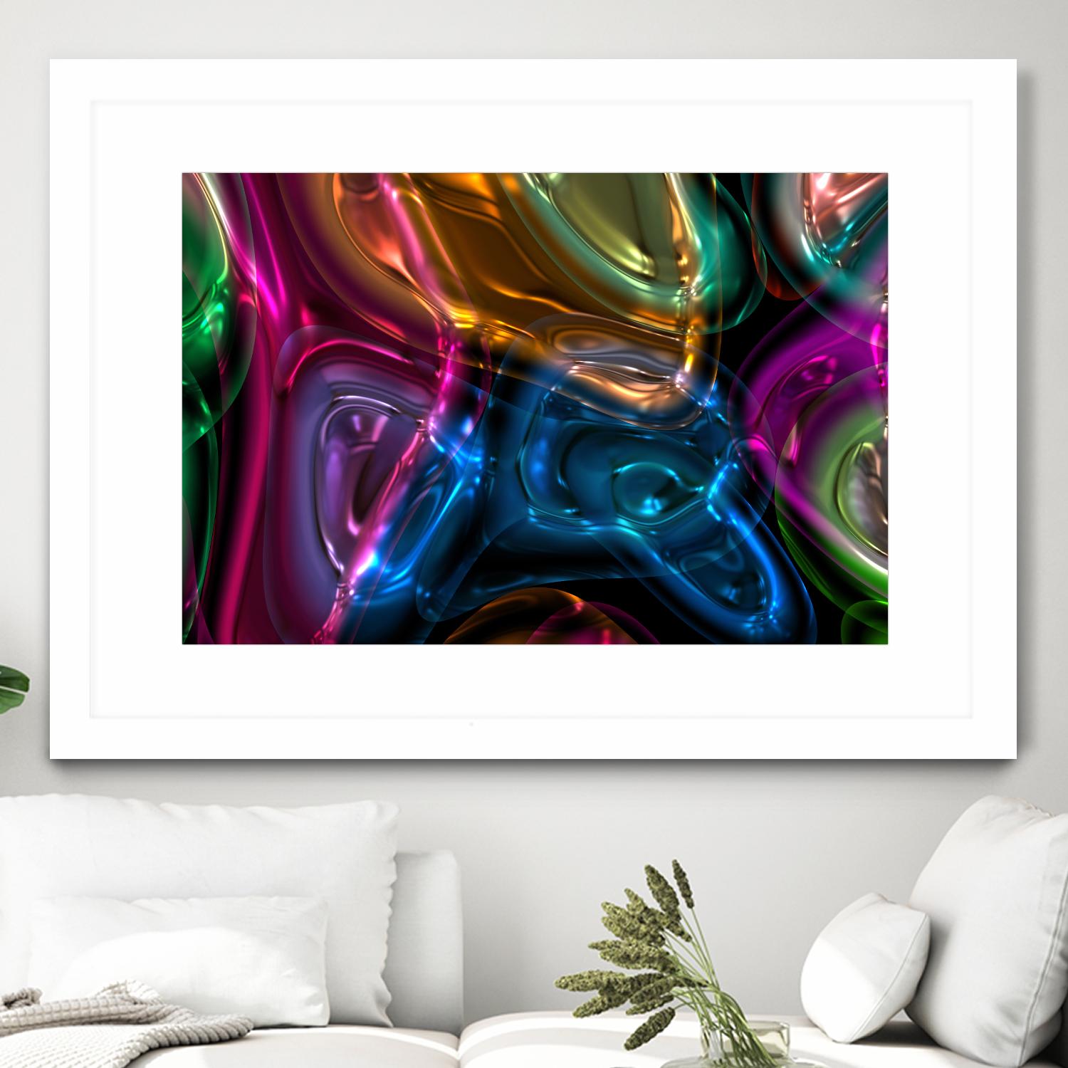 Candies 13 by Jean-François Dupuis on GIANT ART - orange shapes light