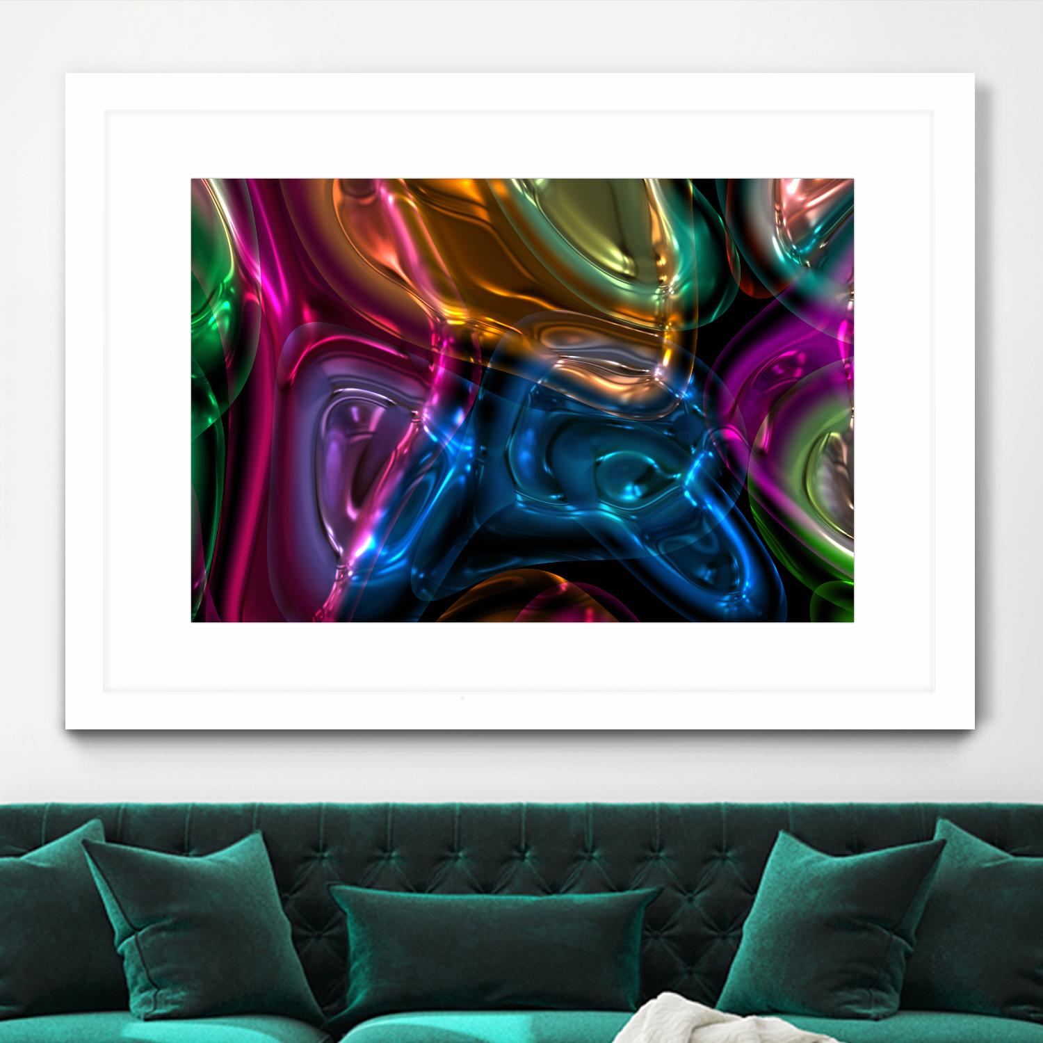 Candies 13 by Jean-François Dupuis on GIANT ART - orange shapes light