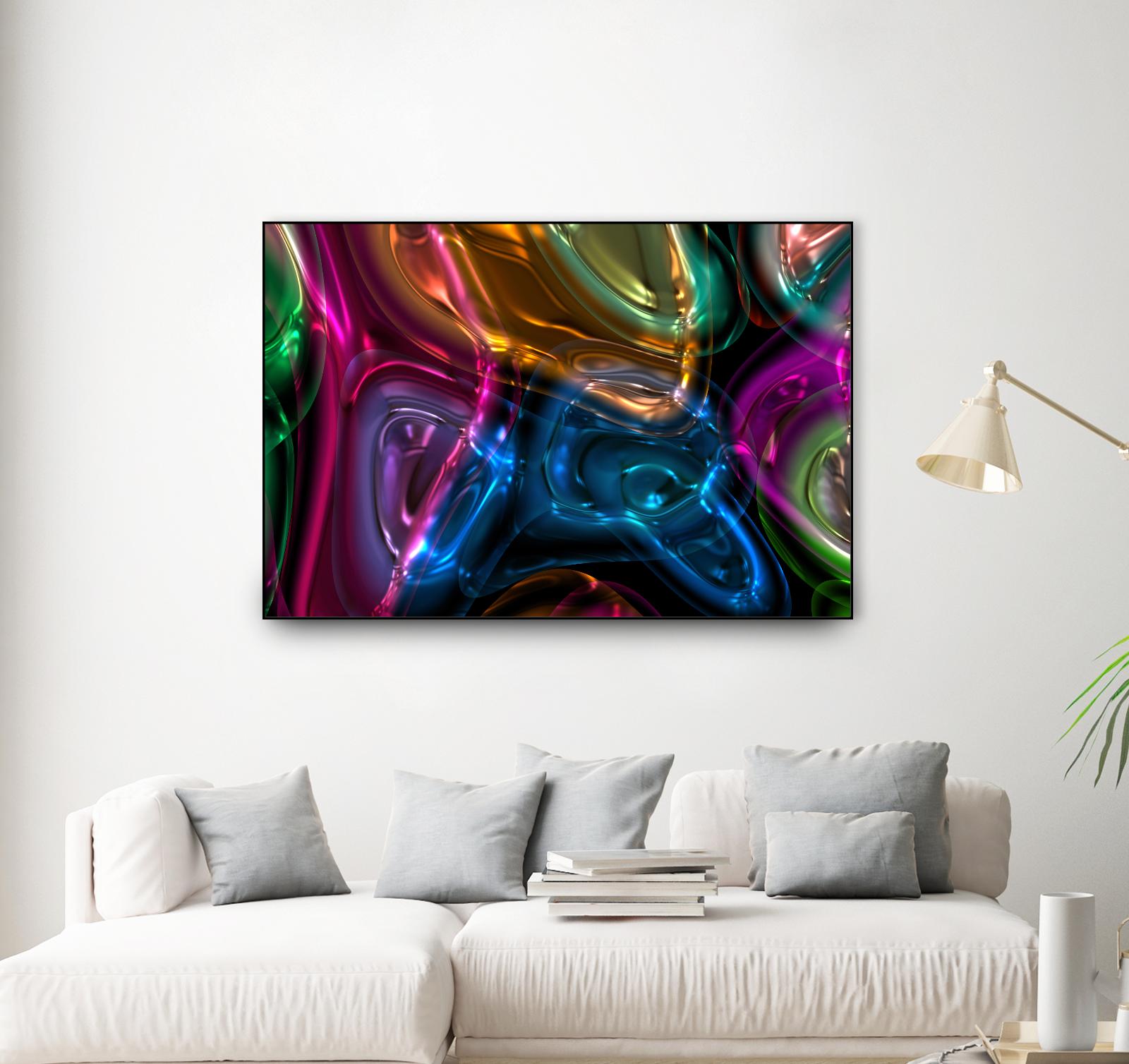 Candies 13 by Jean-François Dupuis on GIANT ART - orange abstract light