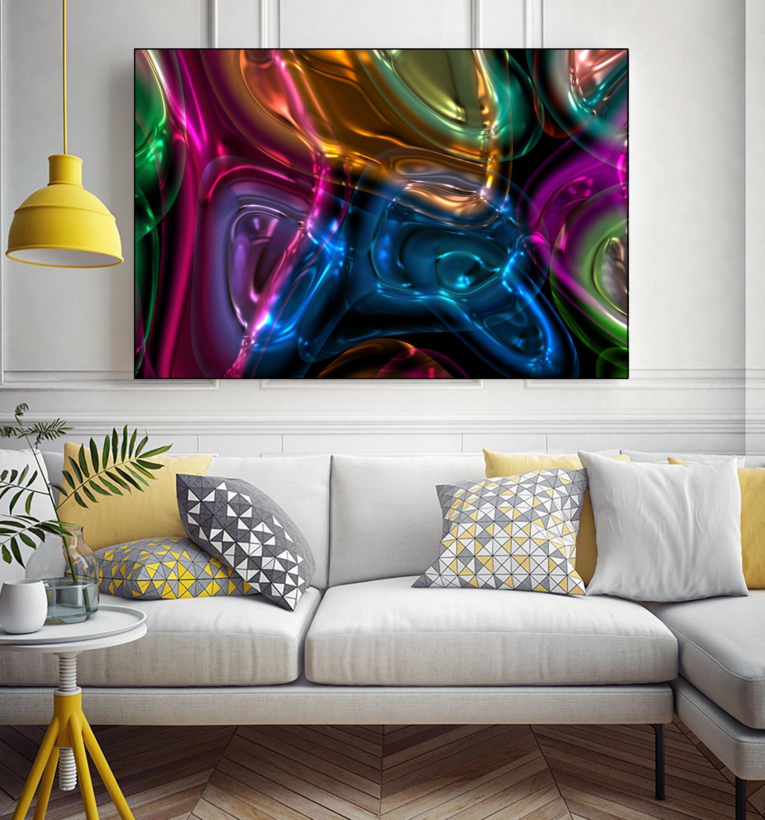 Candies 13 by Jean-François Dupuis on GIANT ART - orange abstract light