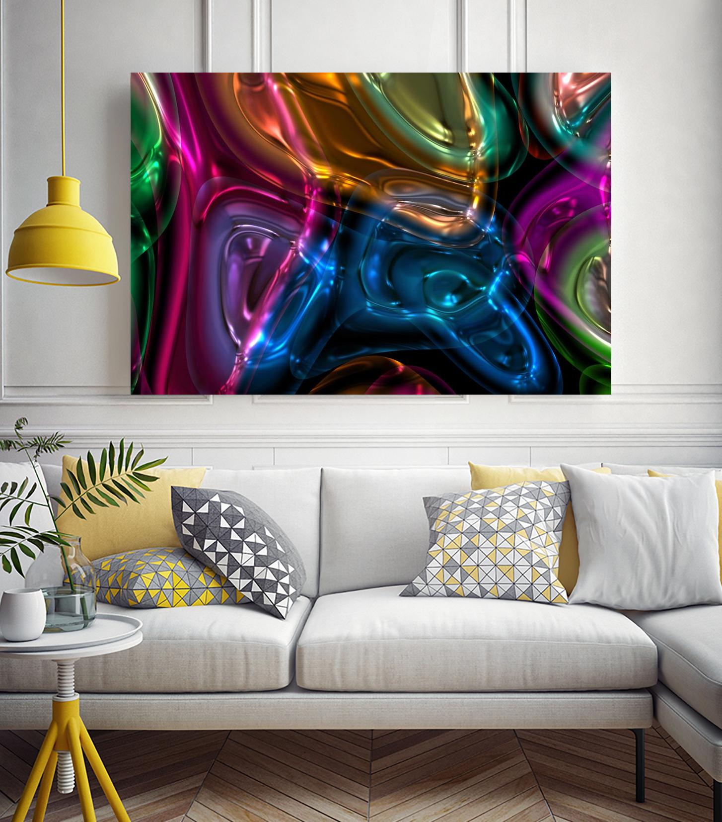 Candies 13 by Jean-François Dupuis on GIANT ART - orange shapes light