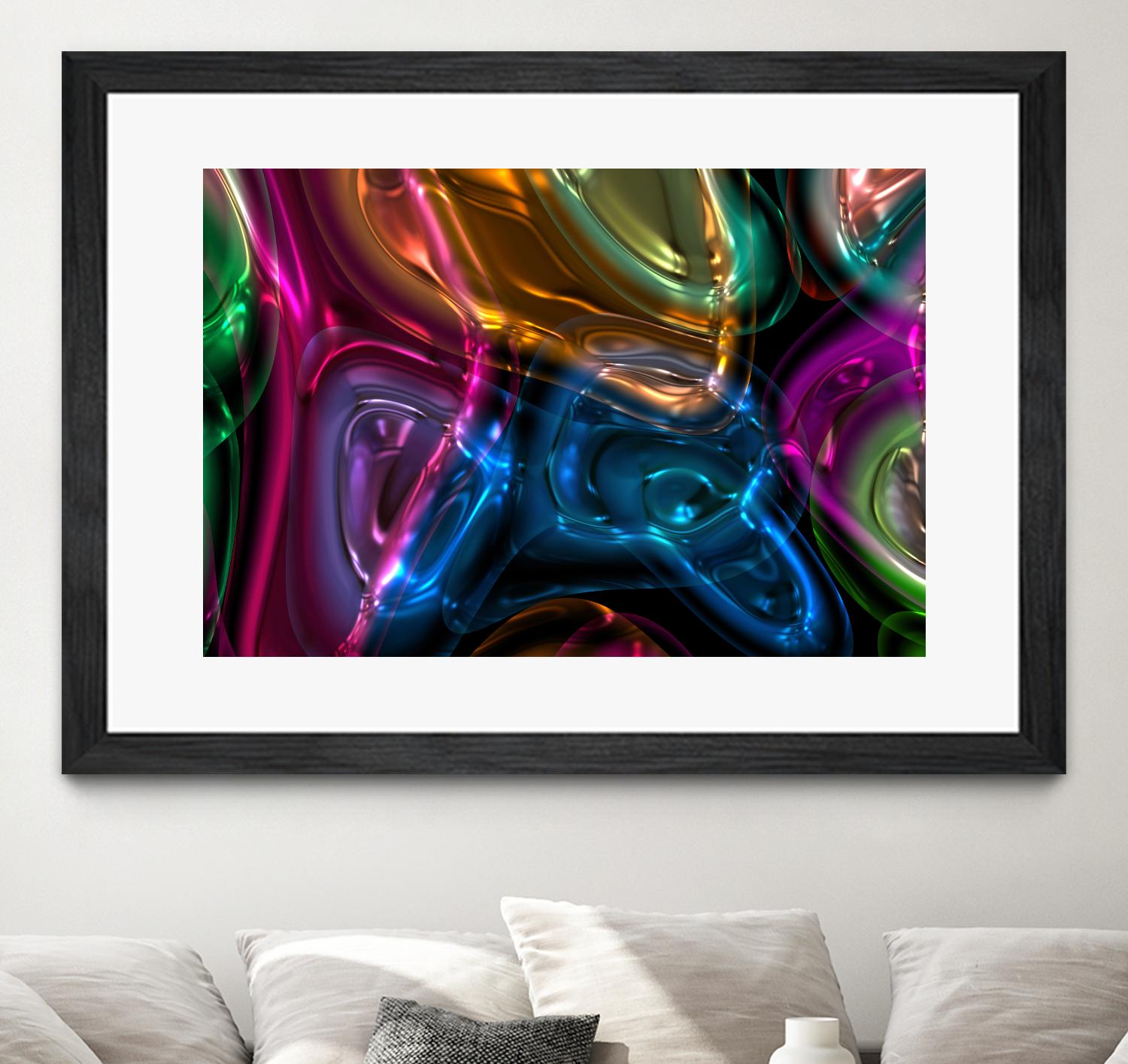 Candies 13 by Jean-François Dupuis on GIANT ART - orange shapes light