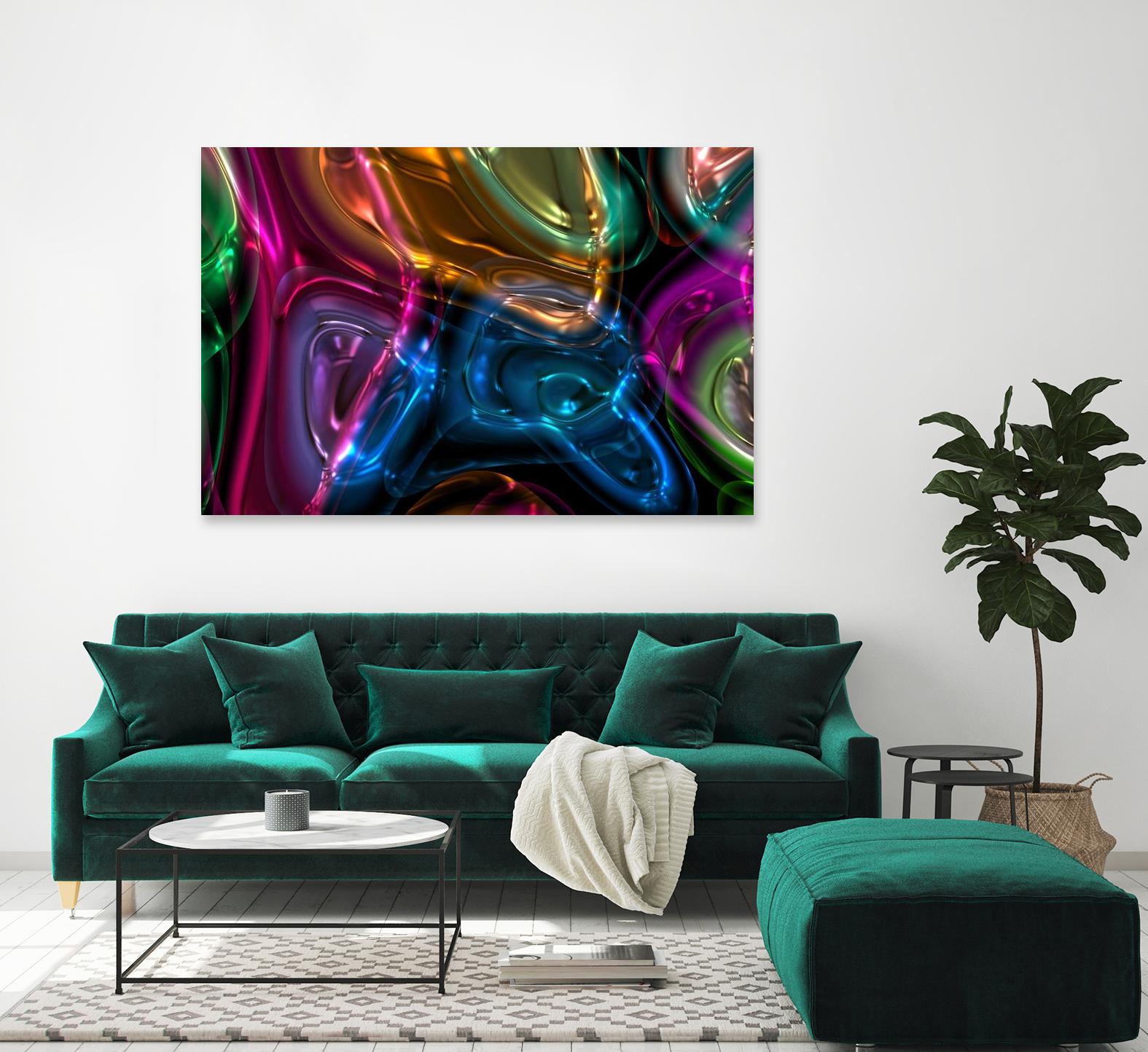 Candies 13 by Jean-François Dupuis on GIANT ART - orange shapes light