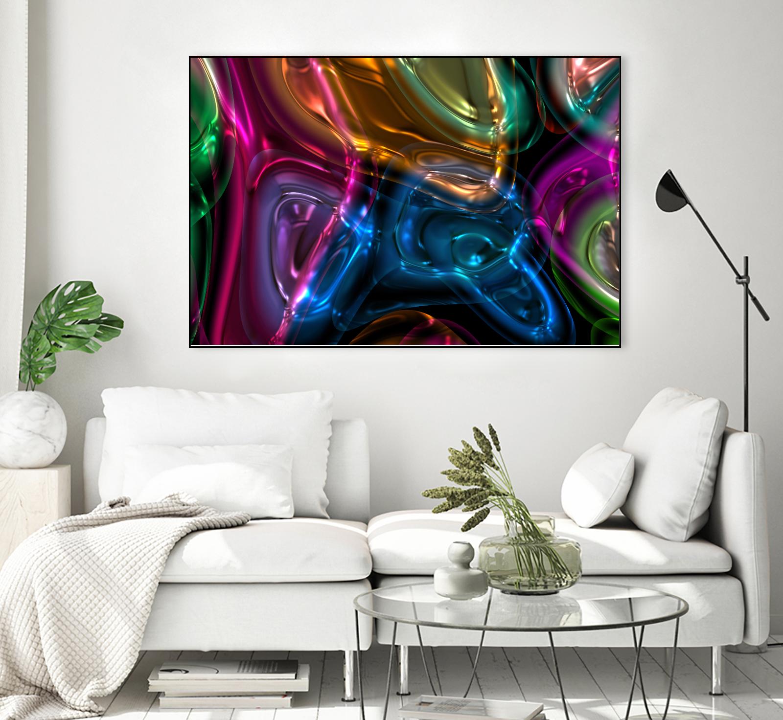 Candies 13 by Jean-François Dupuis on GIANT ART - orange abstract light