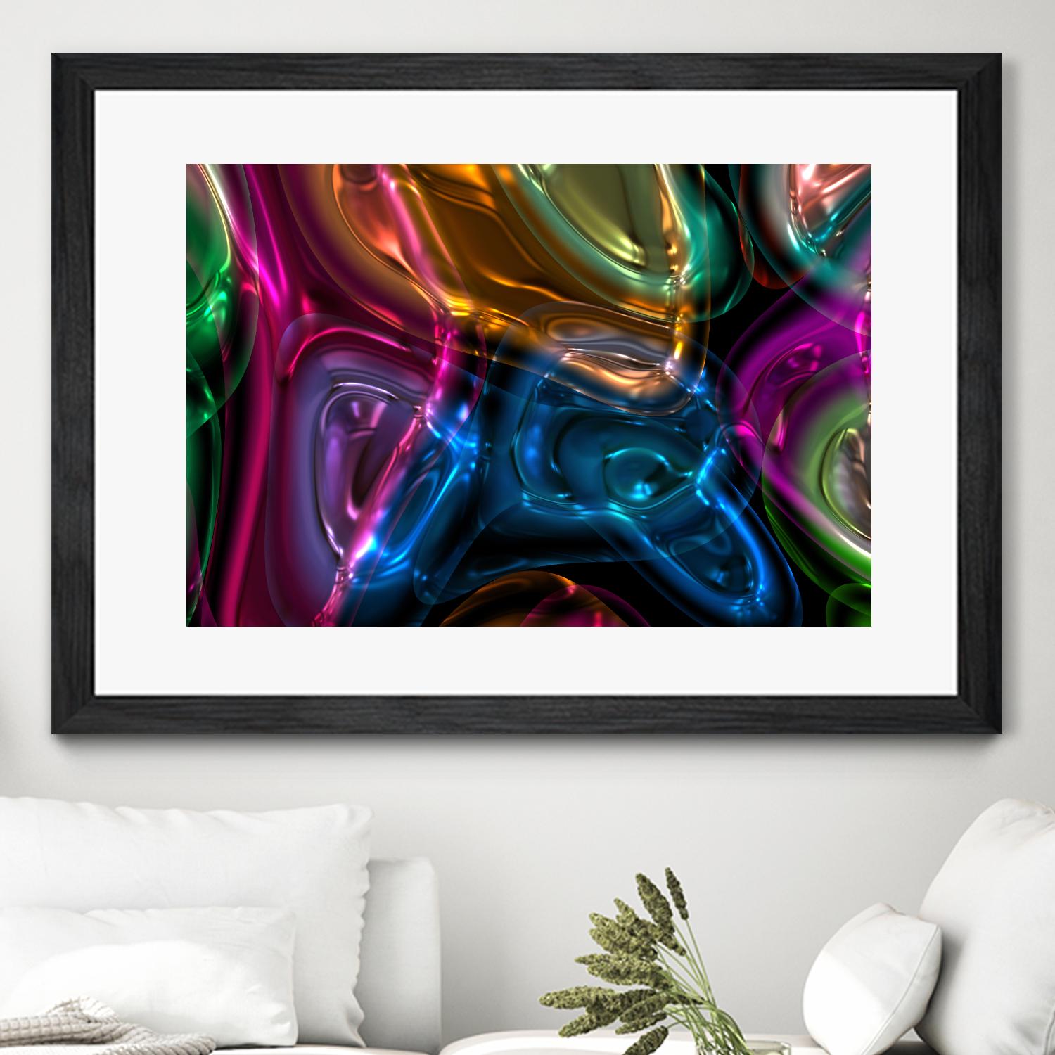 Candies 13 by Jean-François Dupuis on GIANT ART - orange shapes light