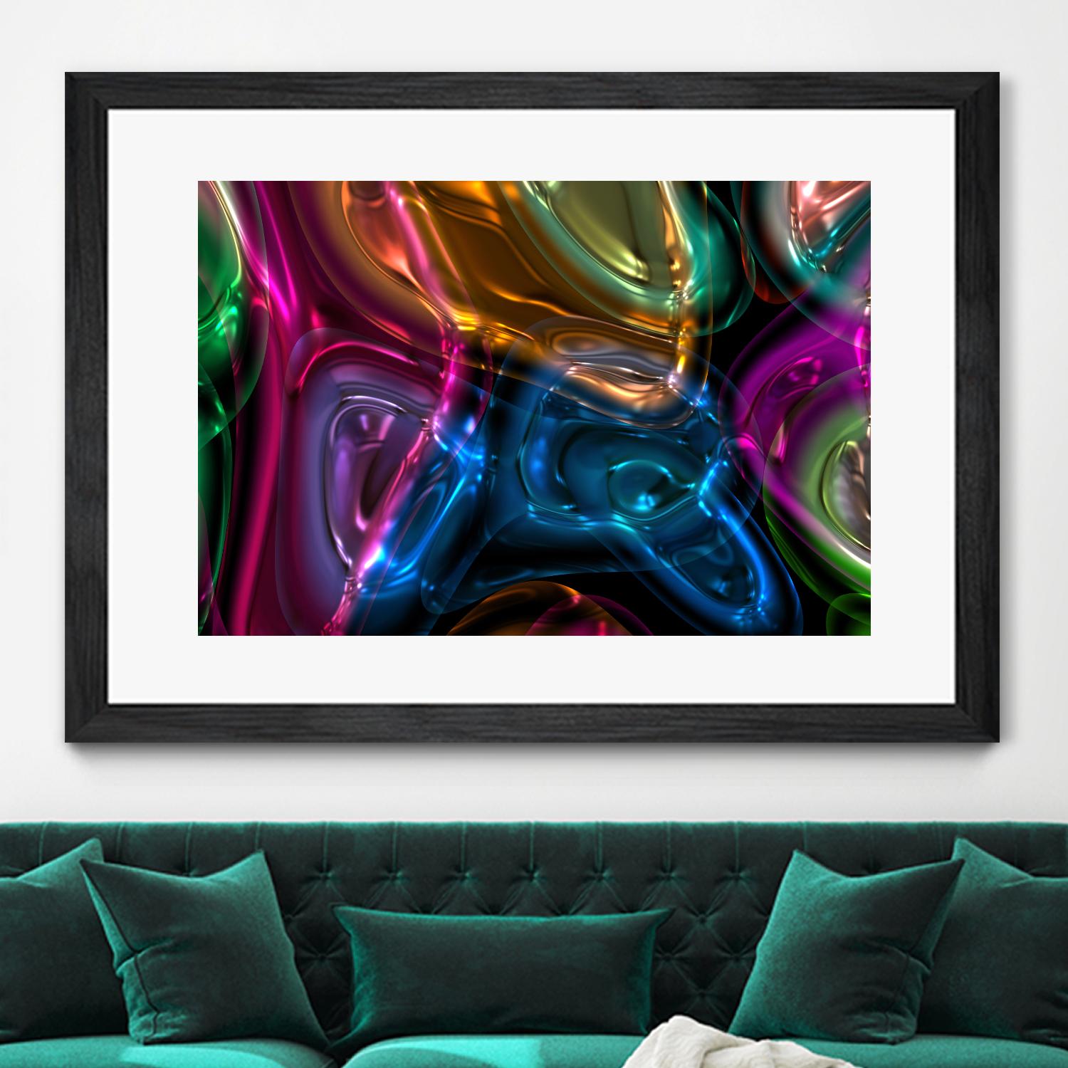 Candies 13 by Jean-François Dupuis on GIANT ART - orange shapes light