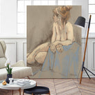 After the Bath by Bram Rubinger on GIANT ART - beige figurative corps nu