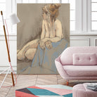 After the Bath by Bram Rubinger on GIANT ART - beige figurative corps nu