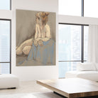 After the Bath by Bram Rubinger on GIANT ART - beige figurative corps nu