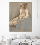 After the Bath by Bram Rubinger on GIANT ART - beige figurative corps nu