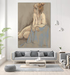 After the Bath by Bram Rubinger on GIANT ART - beige figurative corps nu