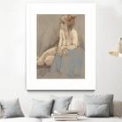 After the Bath by Bram Rubinger on GIANT ART - beige figurative corps nu