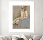 After the Bath by Bram Rubinger on GIANT ART - beige figurative corps nu