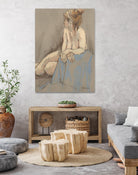 After the Bath by Bram Rubinger on GIANT ART - beige figurative corps nu