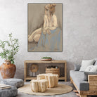 After the Bath by Bram Rubinger on GIANT ART - beige figurative corps nu