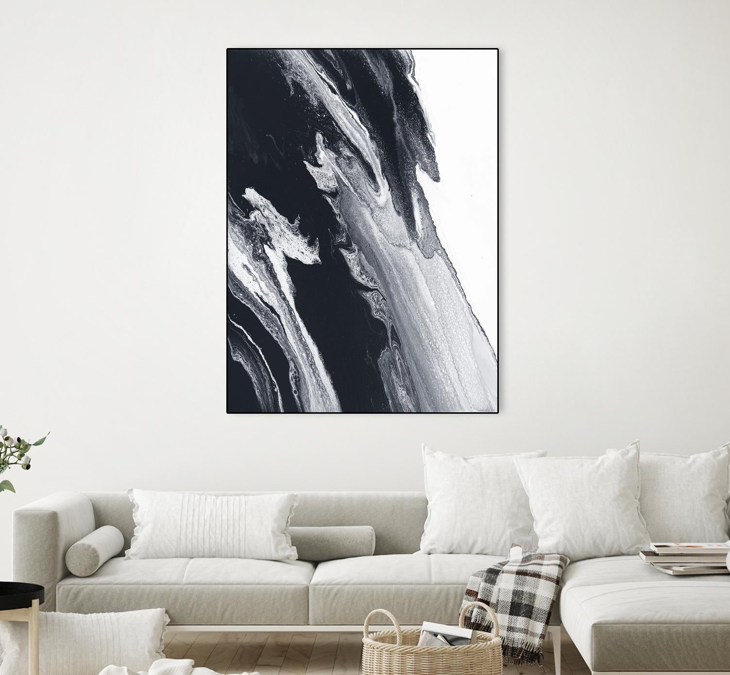 Azure Gold by Alyson Mccrink on GIANT ART - black black & white transparence