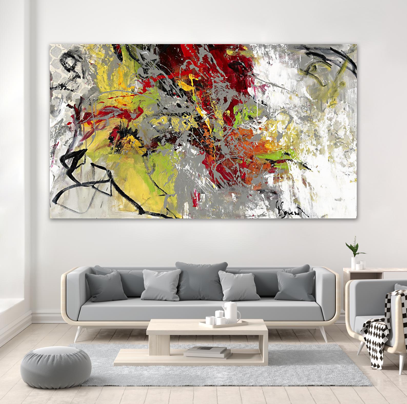 Peace on Earth by Doris Savard on GIANT ART - red abstract