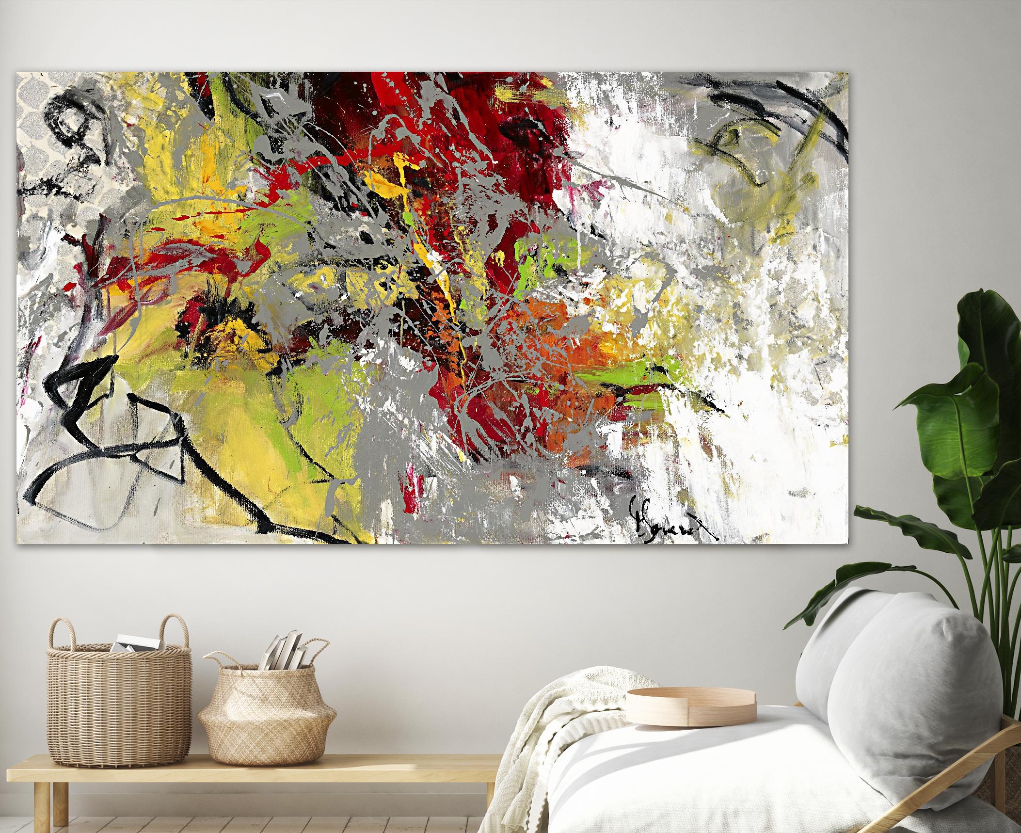 Peace on Earth by Doris Savard on GIANT ART - red abstract