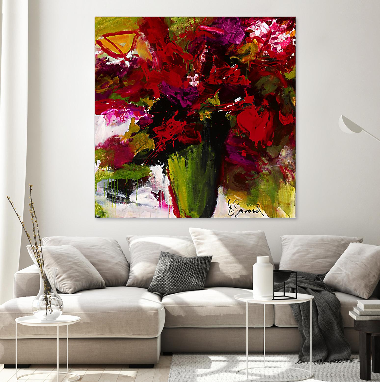 Fleur du Paradis by Doris Savard on GIANT ART - green floral