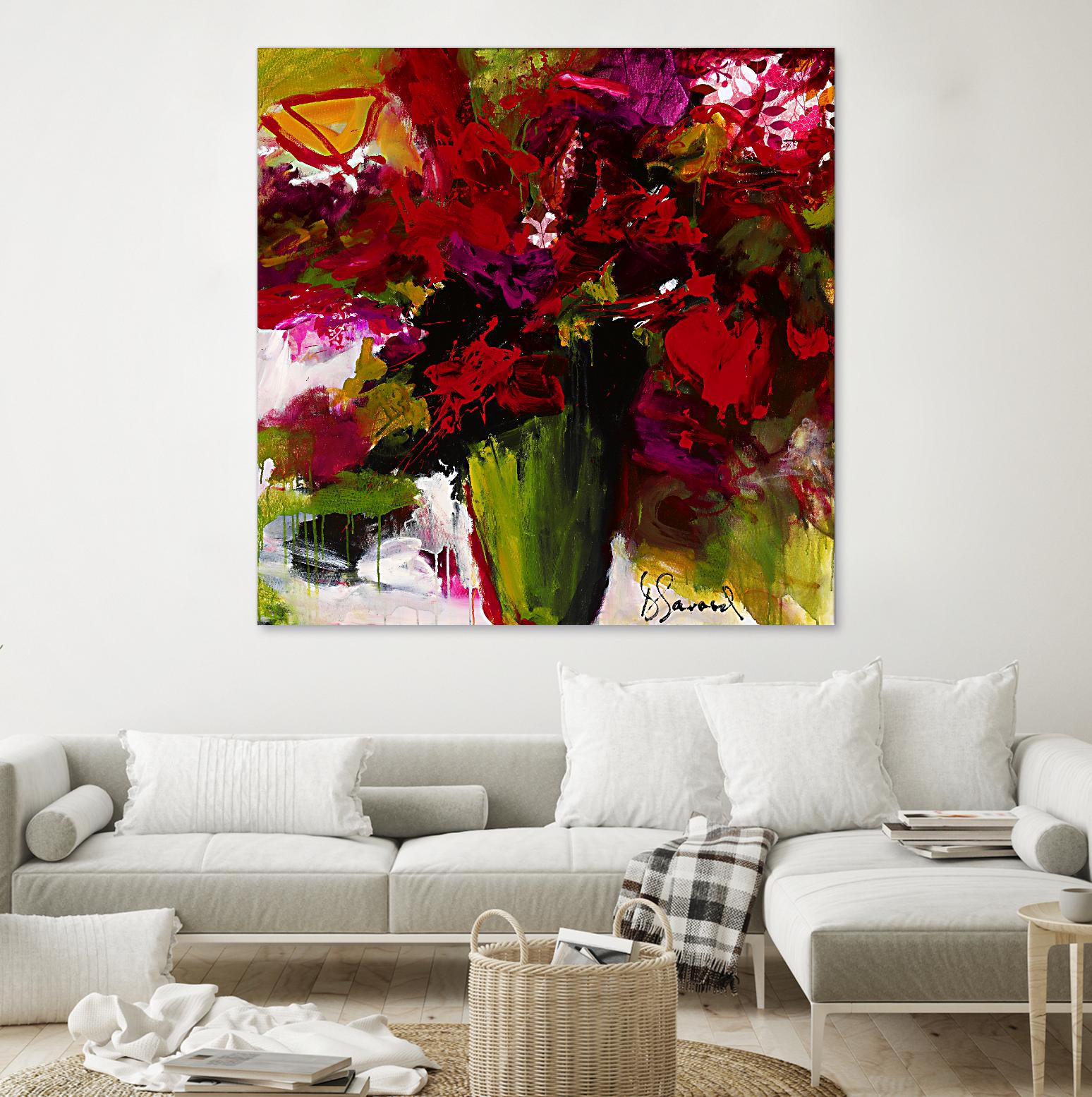 Fleur du Paradis by Doris Savard on GIANT ART - green floral
