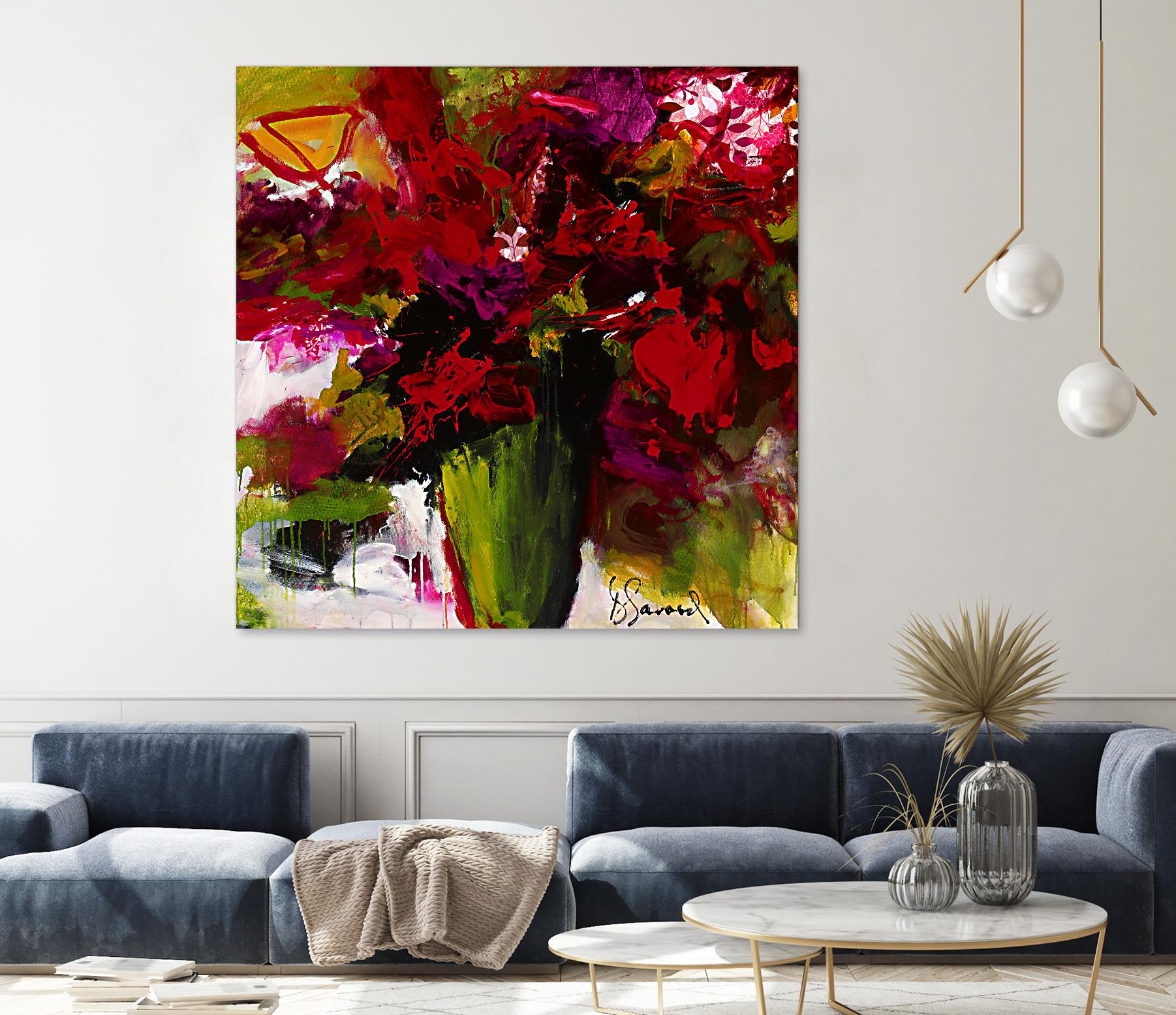 Fleur du Paradis by Doris Savard on GIANT ART - green floral